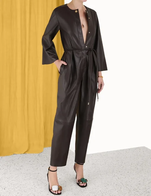 Luminosity Leather Jumpsuit
