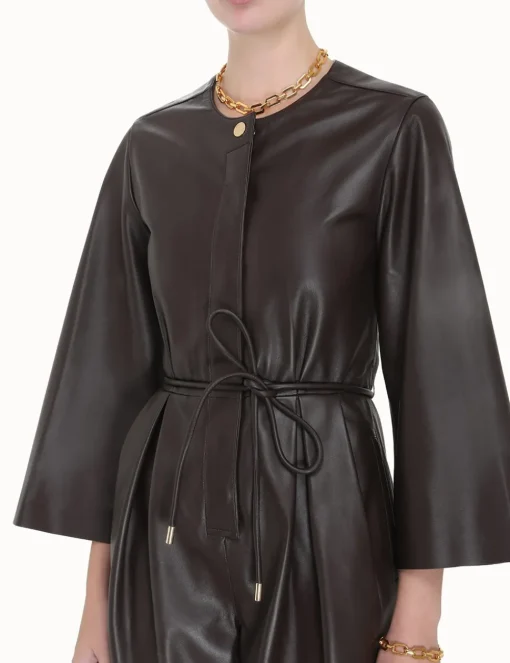 Luminosity Leather Jumpsuit