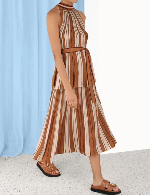 Luminosity Lurex Stripe Skirt