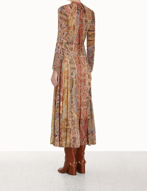Luminosity Panelled Midi Dress