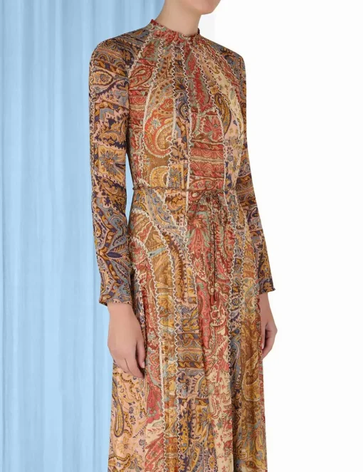 Luminosity Panelled Midi Dress