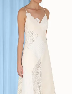 Luminosity Patch Lace Dress