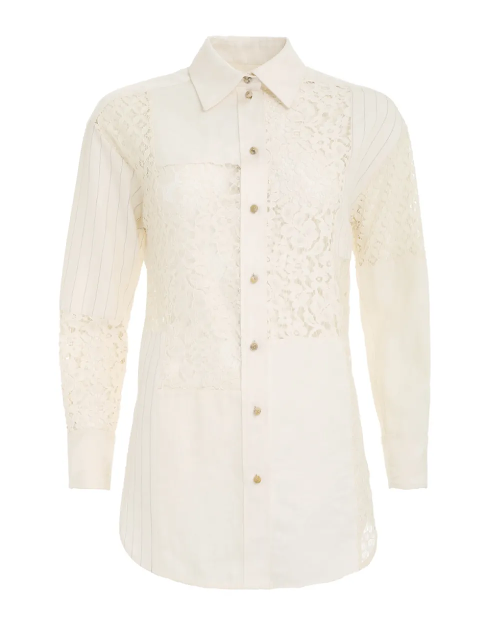 Luminosity Patch Lace Shirt