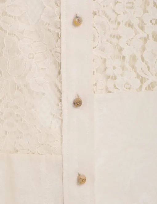 Luminosity Patch Lace Shirt