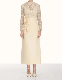 Luminosity Pencil Midi Skirt