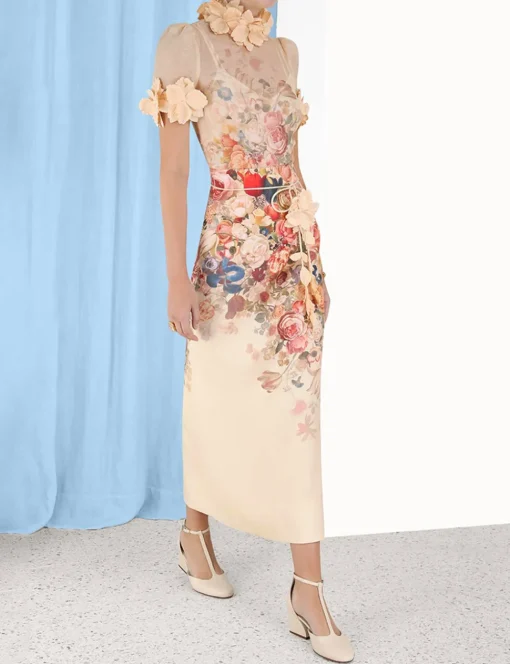 Luminosity Pencil Midi Skirt