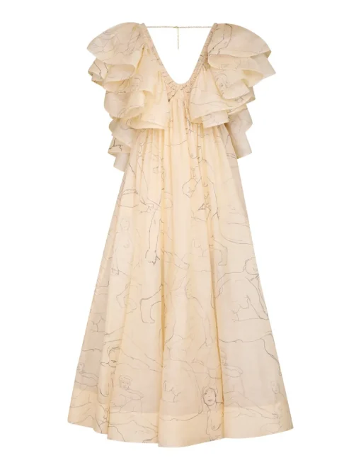 Luminosity Ruffle Gown