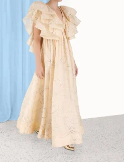 Luminosity Ruffle Gown