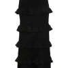 Luminosity Ruffle Midi Skirt
