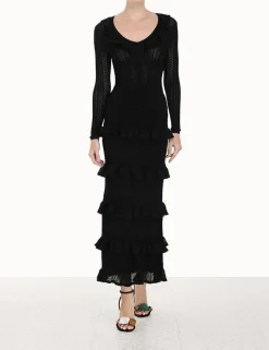 Luminosity Ruffle Midi Skirt