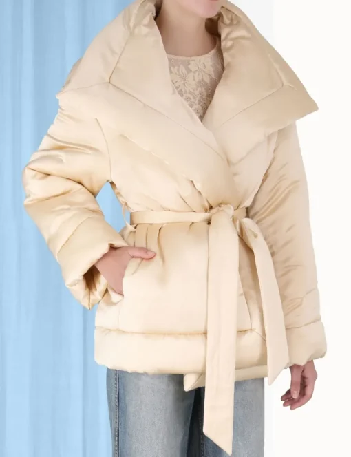 Luminosity Satin Wadded Jacket