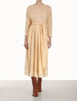 Luminosity Tie Midi Dress