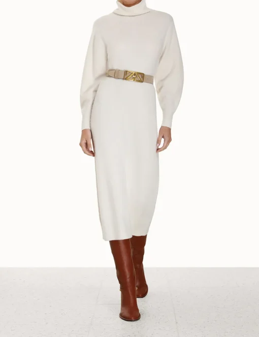 Lyrical Brushed Wool Dress