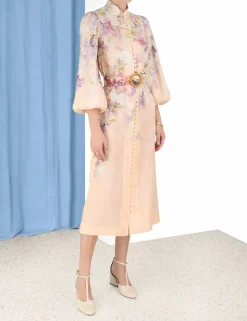 Lyrical Buttoned Midi Dress