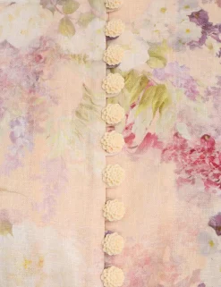 Lyrical Buttoned Midi Dress