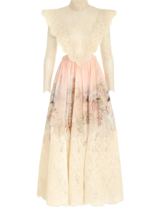 Lyrical Corded Lace Gown