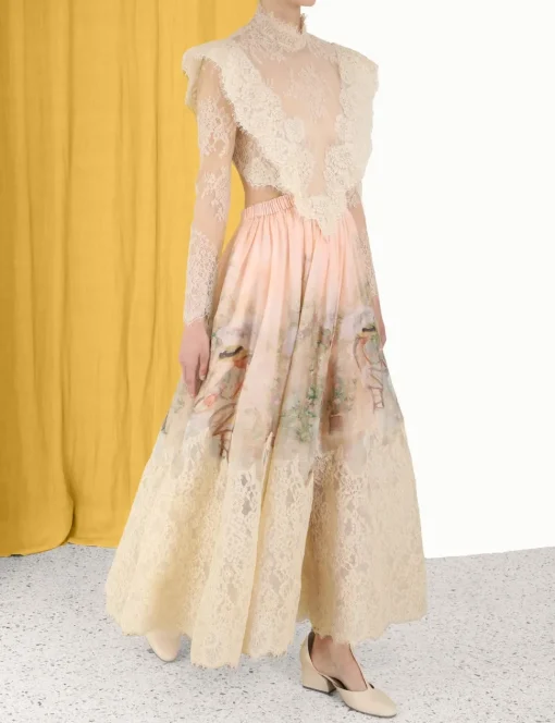 Lyrical Corded Lace Gown
