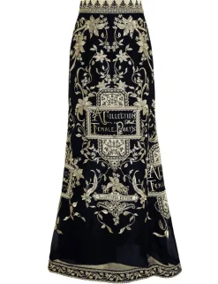 Lyrical Embroidery Maxi Skirt