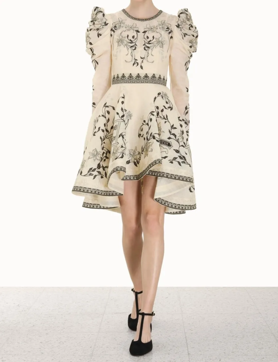Lyrical Embroidery Mini Dress