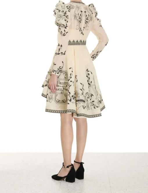 Lyrical Embroidery Mini Dress