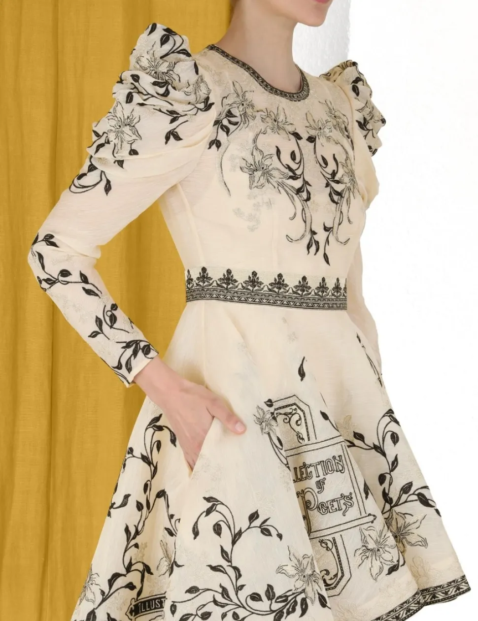 Lyrical Embroidery Mini Dress