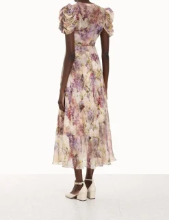 Lyrical Gather Sleeve Midi