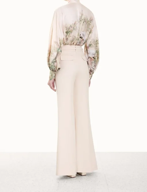 Lyrical Neck Tie Blouse