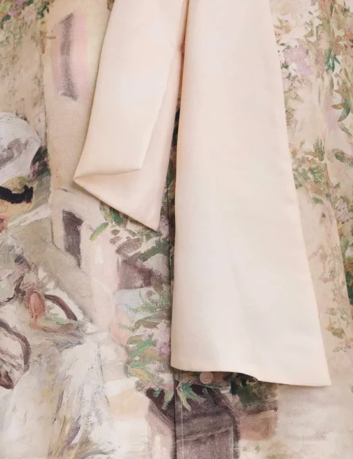 Lyrical Neck Tie Blouse