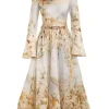 Lyrical Ruched Midi Dress