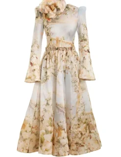 Lyrical Ruched Midi Dress
