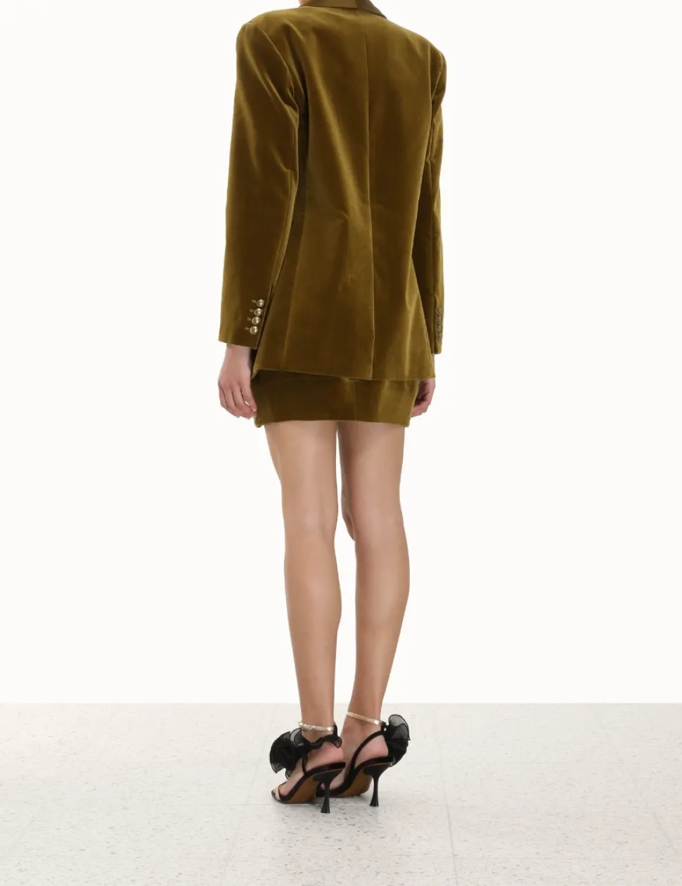 Lyrical Velvet Mini Skirt