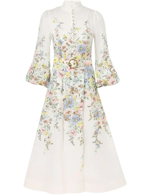 Matchmaker Buttoned Midi Dress