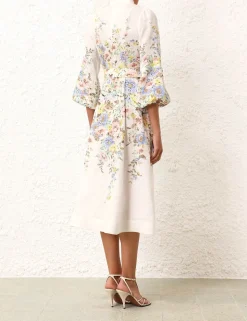 Matchmaker Buttoned Midi Dress