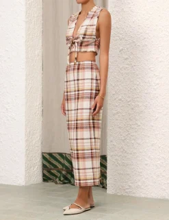 Matchmaker Check Bow Bodice