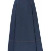 Matchmaker Denim Flare Skirt