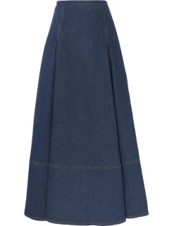 Matchmaker Denim Flare Skirt