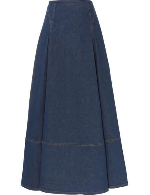 Matchmaker Denim Flare Skirt