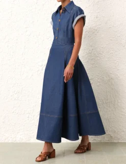 Matchmaker Denim Flare Skirt