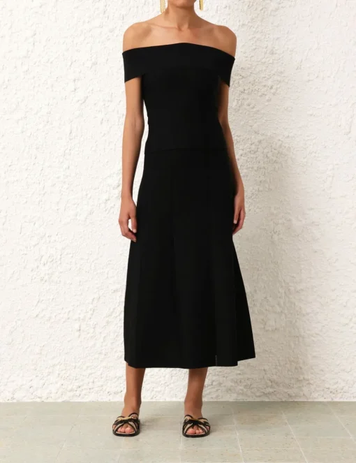 Matchmaker Knit Panelled Skirt