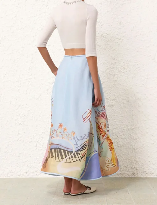 Matchmaker Poster Flare Skirt
