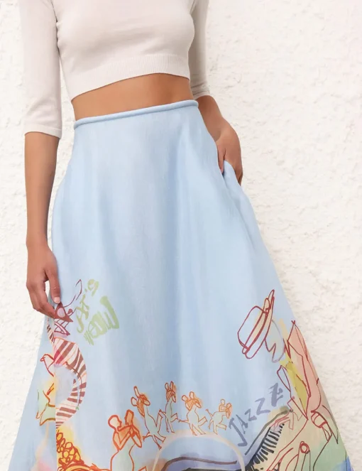 Matchmaker Poster Flare Skirt