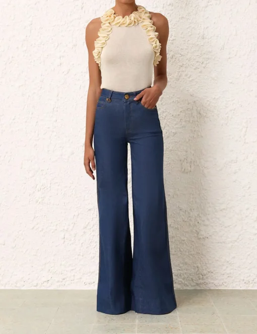 Matchmaker Ruffle Neck Top
