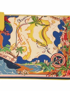 Medium Printed Leather Pouch