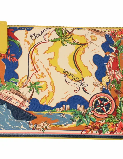 Medium Printed Leather Pouch