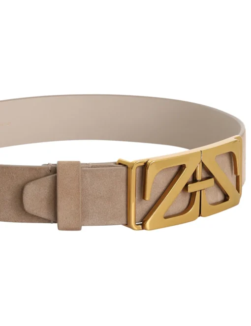 Monogram Suede Waist Belt