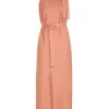 Neck Tie Halter Bias Dress