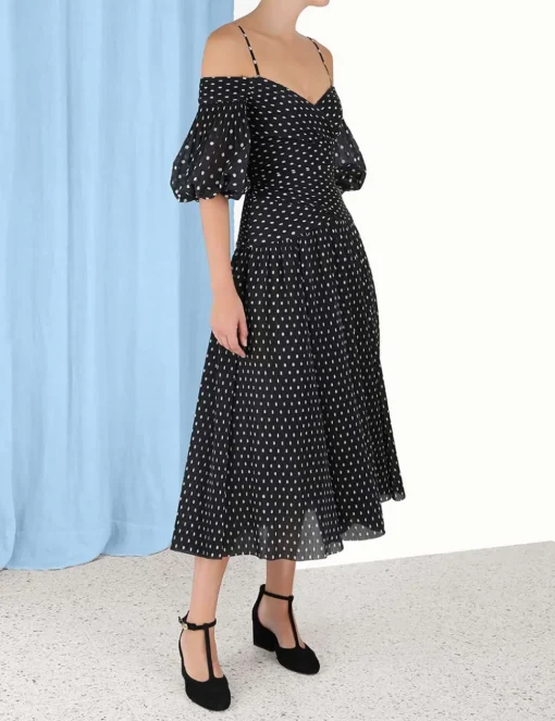 Pleated Midi