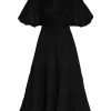 Pleated Midi Dress