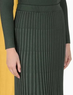 Pleated Midi Skirt