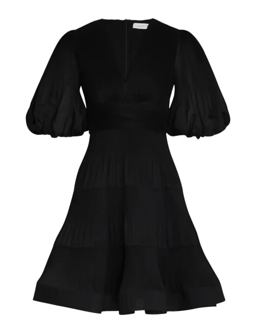 Pleated Mini Dress